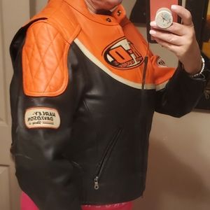 Womens HARLEY DAVIDSON LEATHER RIDING JACKET